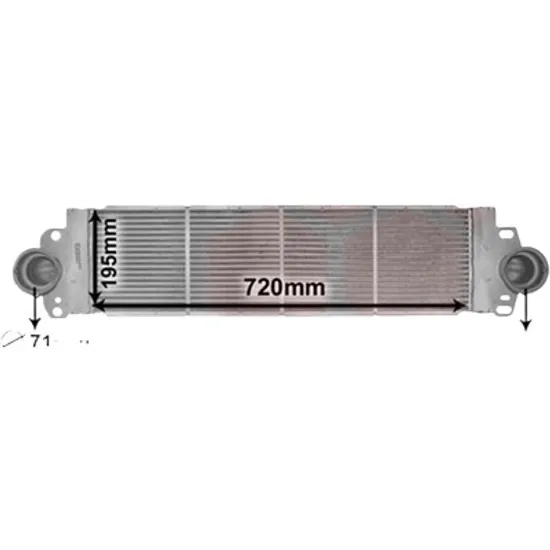 Intercooler VW CARAVELLE 6 2015-> 2.0 TDI 62KW 84CP , pentru motor CXGA perioada 2015 2016,2017,2018 2019