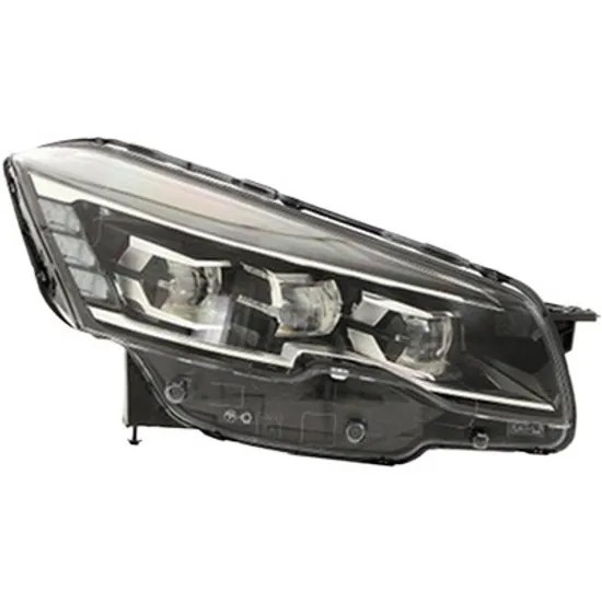 Far dreapta PEUGEOT 508 1 2010->2018 perioada 2010 2011 2012 2013 2014 2015 2016 2017 2018 de la an de fabricatie 07/2014, fara motor reglaj, semnal transparent, pentru vehicule cu control adaptiv a fazei lungi, cu reglaj electric, cu bec LED