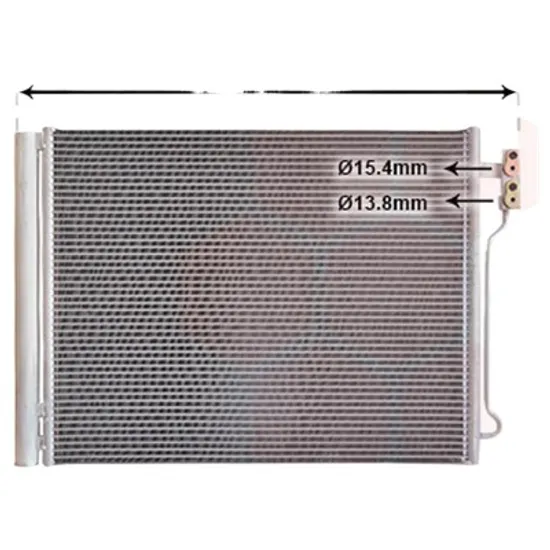 Radiator aer conditionat PORSCHE PANAMERA 2009->2016 3.6 228KW 310CP , pentru motor MCW.AA, MCX.NA perioada 2013 2014,2015 2016