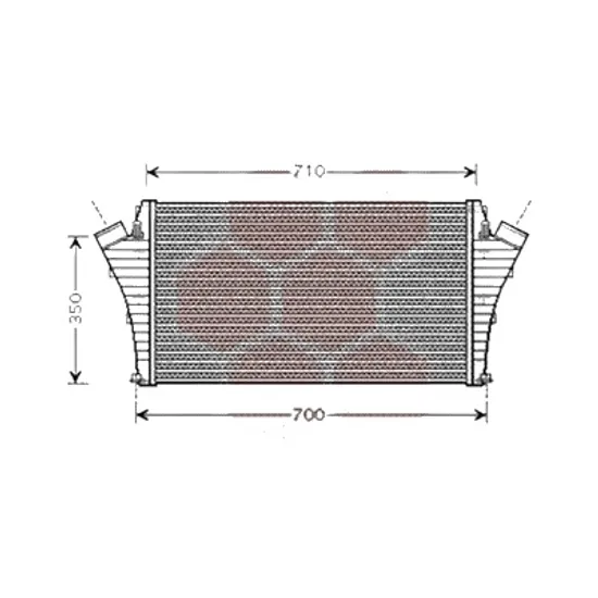 Intercooler SAAB 9-3 2002->2015 pentru 2.0 t Bio Power, perioada 2007 2008 2009 2010 2011 2012 2013 2014 2015