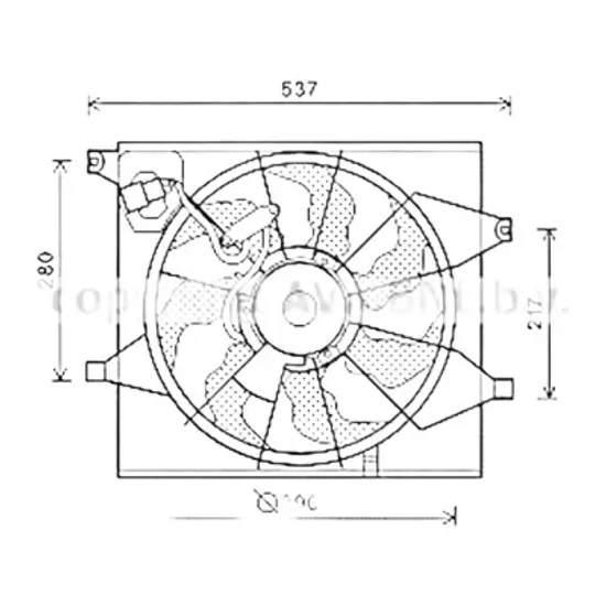 Ventilator motor KIA SOUL 1 2009->2014 pentru 1.6, perioada 2009 2010 2011 2012 2013 2014