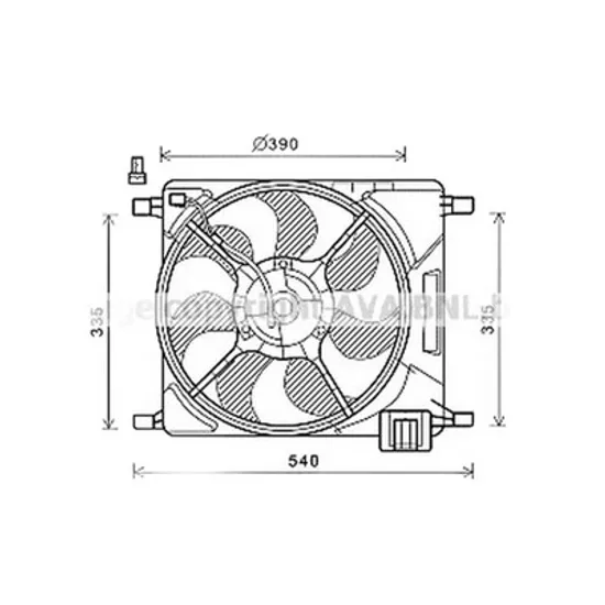 Ventilator Motor CHEVROLET SPARK M400 2015-> Electroventilator radiator benzina Perioada 2010 2011 2012 2013 2014 2015 2016 2017