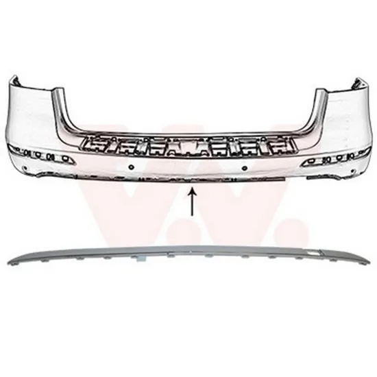 Bandou Bara spate MERCEDES GLE W166 2015->2018 Bandou bara spate superioara cromat Perioada 2015 2016 2017 2018