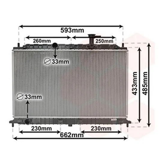 Radiator Motor KIA RIO 2005->2011 Radiator apa pentru 1.4 - 1.6cc 16V cu/fara aer conditionat (37x64.2) Perioada 2005 2006 2007 2008 2009 2010 2011