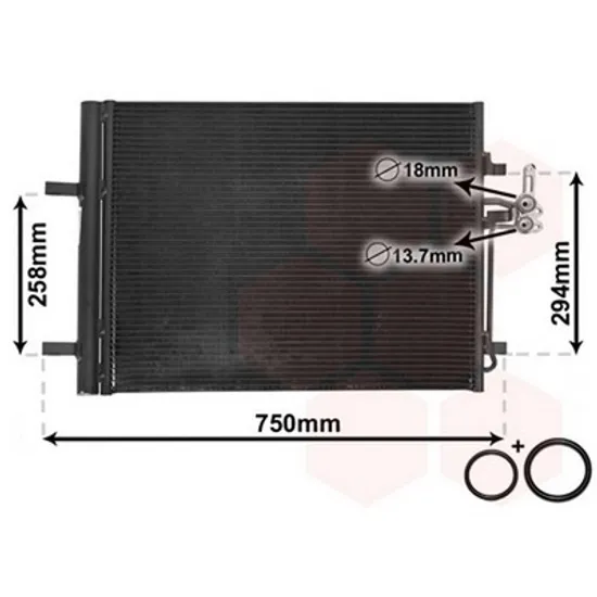 Radiator Aer Conditionat FORD GALAXY 2006->2015 Radiator aer conditionat benzina/ diesel (59x47x1,6) Perioada 2006 2007 2008 2009 2010 2011