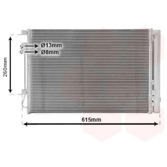 Radiator aer conditionat VW AMAROK 2010-> pentru 2.0 BiTDI 4motion, 2.0 CD Highline Trendline BiTDI 4motion, perioada 2011 2012 2013 2014 2015 2016