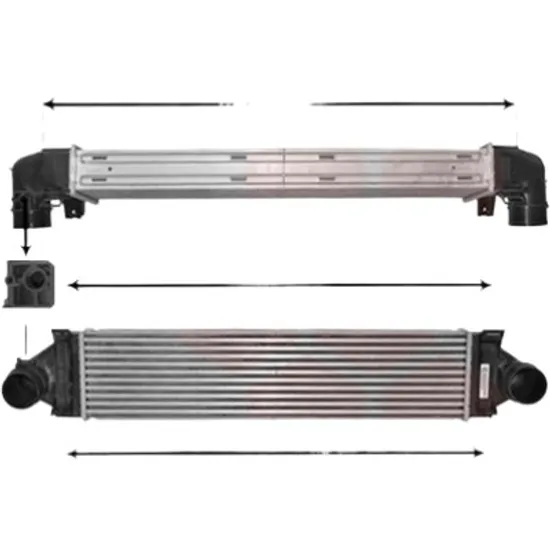 Intercooler VOLVO V70 3 2007->2016 D5 AWD 158KW 215CP , pentru motor D 5244 T15 perioada 2011 2012,2013,2014 2015