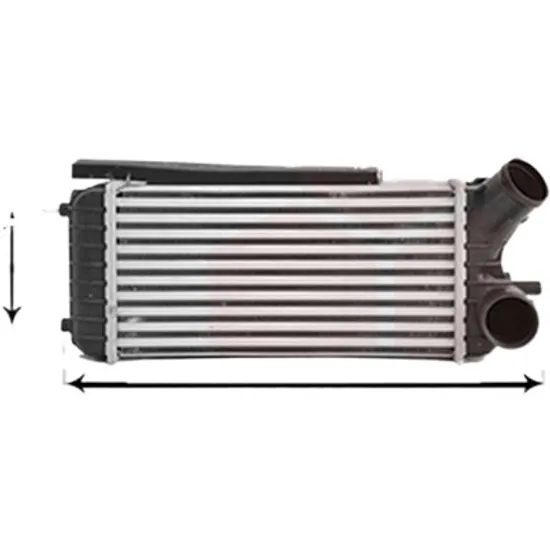 Intercooler FORD GRAND C-MAX 2010->2019 1.6 TDCi 70KW 95CP , pentru motor T3DA, T3DB perioada 2010 2011,2012,2013,2014,2015,2016,2017,2018 2019