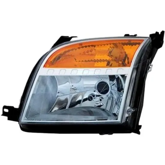 Far stanga FORD FUSION 2002->2012 perioada 2002 2003 2004 2005 2006 2007 2008 2009 2010 2011 2012 de la an de fabricatie 10/2005, cu motor reglaj, semnal galben, cu reglaj electric, cu bec H4