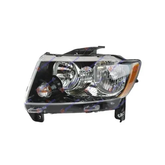 Faruri JEEP COMPASS 2006->2015 Far negru (DEPO) stanga Perioada 2011 2012 2013 2014 2015 2016