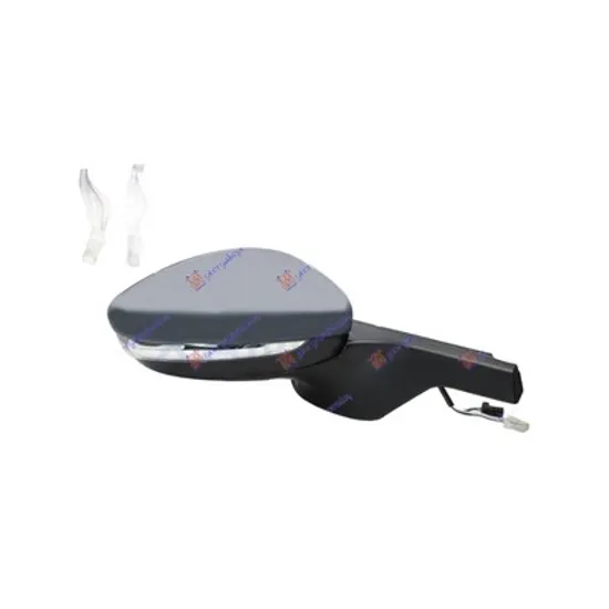 Oglinda exterioara dreapta CITROEN C4 CACTUS 2014-> perioada 2014 2015 2016 2017 2018 2019 de la an de fabricatie 02/2018, semnal alb, cu incalzire, cu senzor de temperatura, numar pini 12, prevopsit grund,