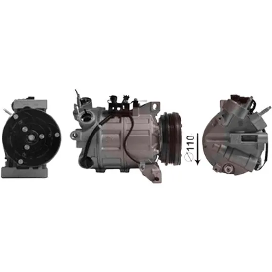 Compresor aer conditionat VOLVO S60 2 2010->2018 D5 AWD 151KW 205CP , pentru motor D 5244 T10 perioada 2010 2011