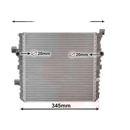 Radiator apa VW TOUAREG 2010->2018 pentru 3.0 V6 TSI Hybrid, perioada 2010 2011 2012 2013 2014 2015 2016 2017 2018