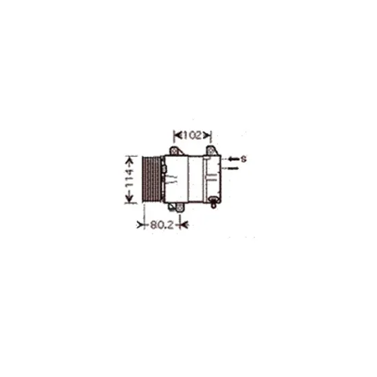 Compresor aer conditionat RENAULT ESPACE 4 2002->2014 2.2 dCi 102KW 139CP , pentru motor G9T 645 perioada 2006 2007 2008 2009 2010 2011
