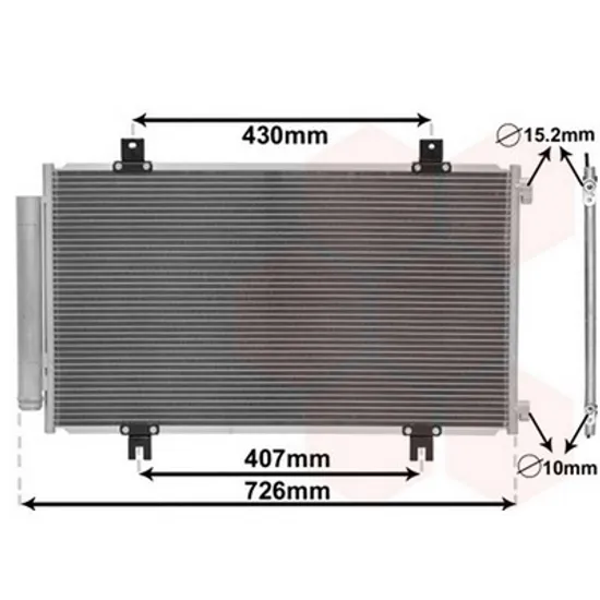 Radiator Aer Conditionat SUZUKI VITARA 2015-> Radiator aer conditionat 1.6 16v 688x394x12 Perioada 2015 2016 2017 2018 2019 2020 2021
