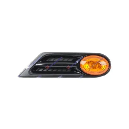 Semnalizator MINI MINI cupe R58 2010->2015 Semnal lateral galben cu rama E stanga Perioada 2011 2012 2013 2014