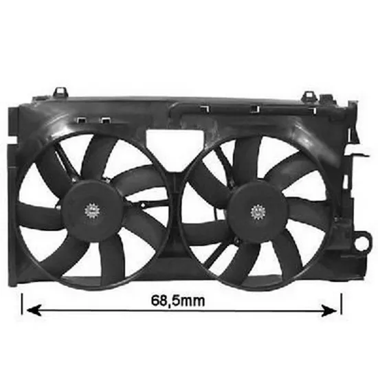 Ventilator Motor CITROEN BERLINGO 1996->2011 Electroventilator complet dublu.cu aer conditionat benzina, 1996->2002 Perioada 1996 1997 1998 1999 2000 2001 2002