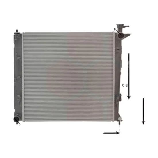 Radiator apa KIA CARENS 4 2013-> 1.7 CRDi 85KW 116CP , pentru motor D4FD perioada 2013 2014,2015,2016,2017 2018