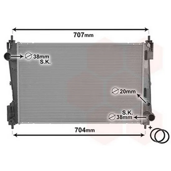 Radiator Motor OPEL CORSA D 2006->2014 Radiator apa 1,3 JTD-CDTI 62x39,5 55KW BEHR Perioada 2006 2007 2008 2009 2010 2011 2012 2013 2014
