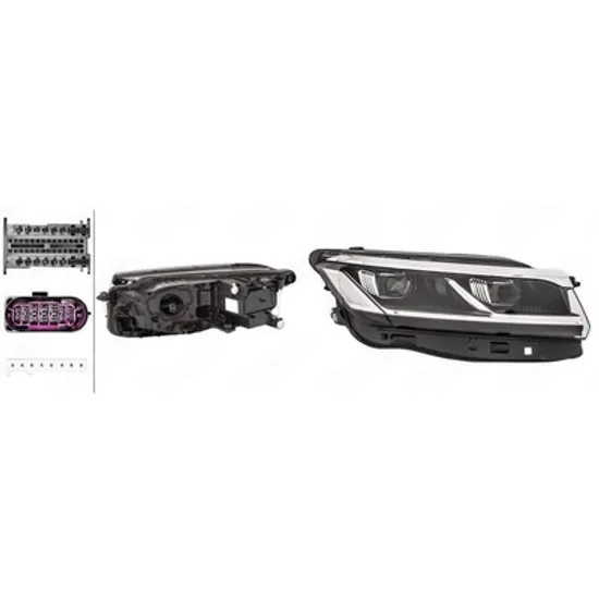 Faruri VW TOUAREG 2017-> Far FULL LED (HELLA) DREAPTA Perioada 2017 2018 2019 2020 2021 2022