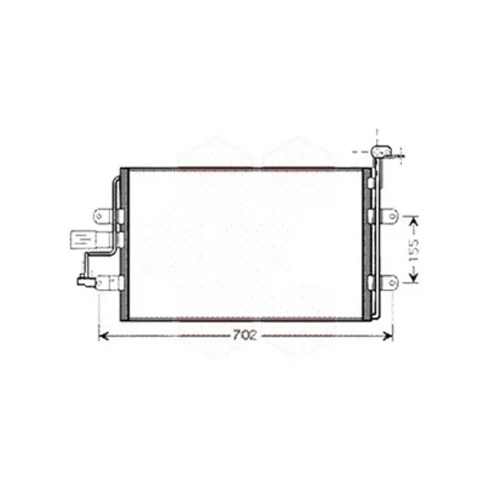 Radiator aer conditionat FORD C-MAX 2 2010->2019 1.6 Ti 88KW 120CP , pentru motor MUDA, MUDD perioada 2012 2013,2014,2015,2016,2017,2018 2019