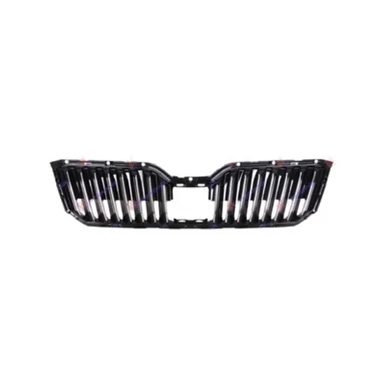 Grila radiator SKODA SUPERB 3 2015-> perioada 2015 2016 2017 2018 2019 2020 pana la an de fabricatie 2019, crom-negru, pentru vehicule cu Adaptive Cruise Control