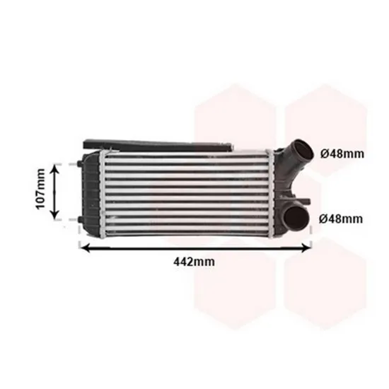 Intercooler FORD C-MAX 2 2010->2019 Radiator intercooler 1.6 TDCi (298x156x80) Perioada 2010 2011 2012 2013 2014 2015 2016 2017 2018 2019