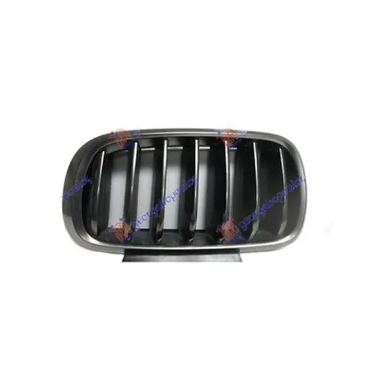 Grila Radiator BMW X6 F16 2014->2019 Grila radiator ( cromata - cromata / neagra ) stanga, Perioada 2014 2015 2016 2017 2018