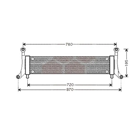 Radiator apa AUDI Q7 2006->2015 3.0 TDI quattro 171KW 233CP , pentru motor BUG perioada 2006 2007 2008