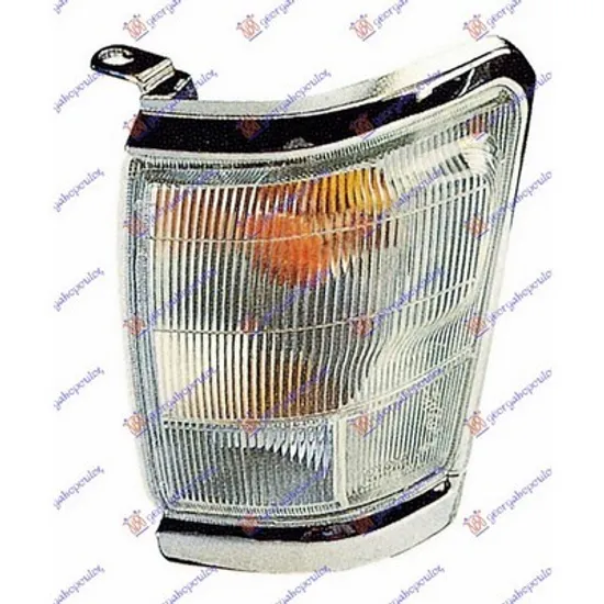 Semnalizator TOYOTA HILUX 6 1994->2005 Semnal cromat stanga, pentru 4WD Perioada 1997 1998 1999 2000 2001