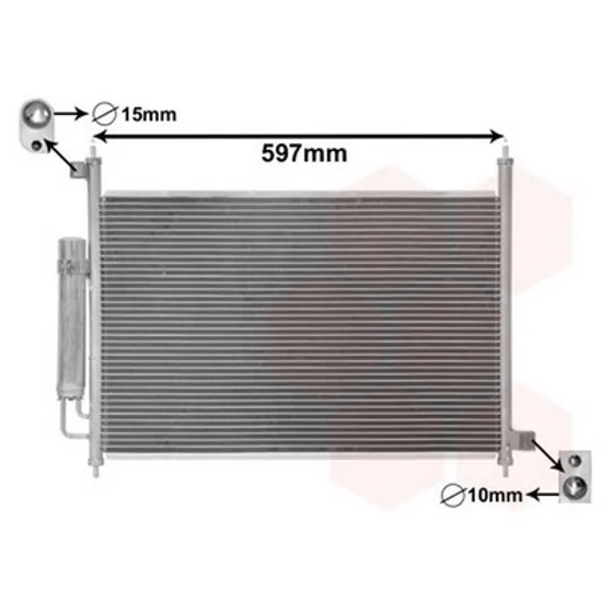 Radiator Aer Conditionat HONDA FR-V 2005-> Radiator aer conditionat 2.2 CTDi (62x36,7x16) Perioada 2005 2006 2007 2008 2009