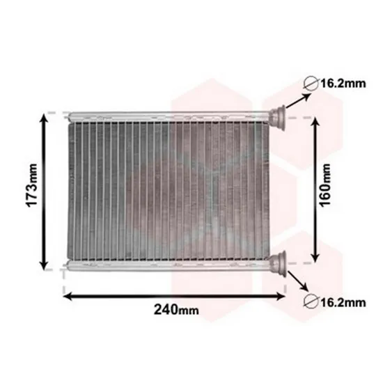 Radiator Incalzire RENAULT FLUENCE 2010-> Calorifer BR 148x210x26 2010->2013 Perioada 2010 2011 2012 2013 2014 2015 2016