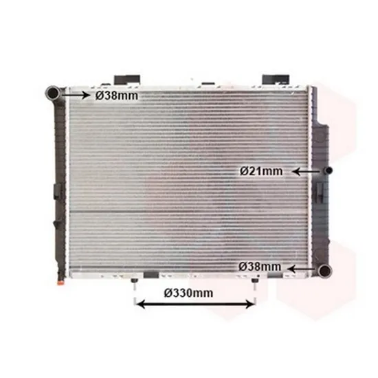 Radiator Motor MERCEDES E-CLASS W210 1995->2002 Radiator 270/320CDI manuala +/-A/C 64x49,2 BEHR 1999->2002 Perioada 1995 1996 1997 1998 1999 2000 2001 2002