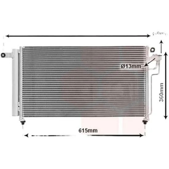Radiator aer conditionat SUBARU IMPREZA 2007->2015 pentru 2.5 WRX / WRX STI AWD, 2.5 WRX STI AWD, perioada 2011 2012 2013 2014 2015 2016