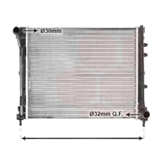 Radiator apa FIAT 500 C 2009-> 1.3 D Multijet 55KW 75CP , pentru motor 169 A1.000 perioada 2009 2010,2011,2012,2013 2014