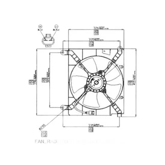Ventilator Motor DAEWOO NUBIRA 1997-> Electroventilator radiator complet 1,6-2,0 benzina, Perioada 1997 1998 1999 2000 2001 2002 2003