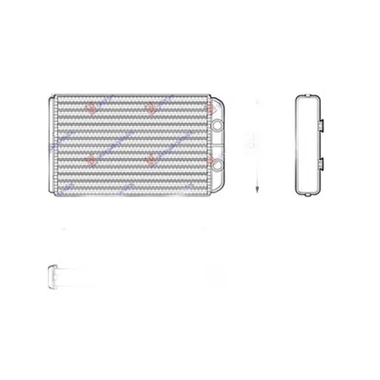Radiator Incalzire LANCIA LYBRA 1999->2005 Calorifer BEHR 240x160x32 Perioada 1999 2000 2001 2002 2003 2004 2005