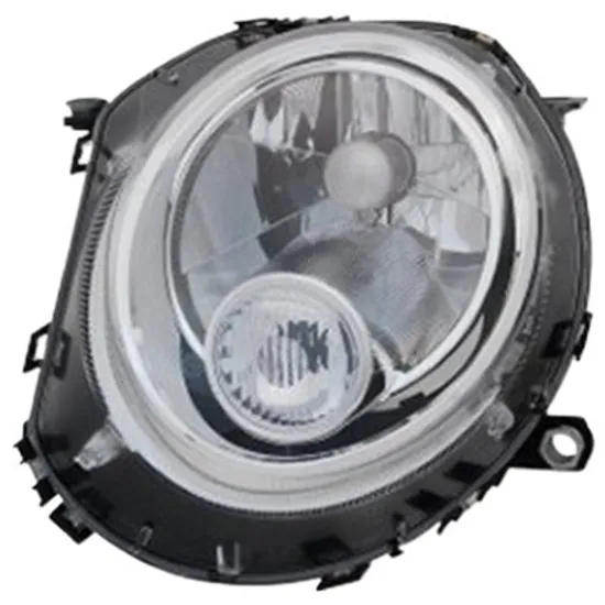 Far stanga MINI MINI cupe R58 2010->2015, MINI Roadster R59 2011->2015 perioada 2010 2011 2012 2013 2014 2015 cu motor reglaj, semnal alb, cu reglaj electric, cu bec H4