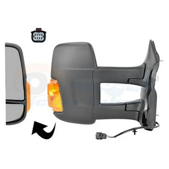 Oglinda FORD TRANSIT 2013-> Oglinda exterioara electrica cu incalzire lung (cu semnal galben) dreapta Perioada 2013 2014 2015 2016 2017 2018