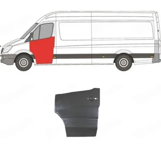 Fata Usa MERCEDES SPRINTER 906 2006->2017 Fata Usa fata STANGA Perioada 2006 2007 2008 2009 2010 2011 2012 2013