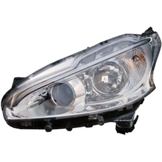 Far stanga PEUGEOT 208 1 2012->2018 perioada 2012 2013 2014 2015 2016 2017 pana la an de fabricatie 07/2015, cu motor reglaj, semnal transparent, cu reglaj electric, cu daylight, cu bec H1/H7