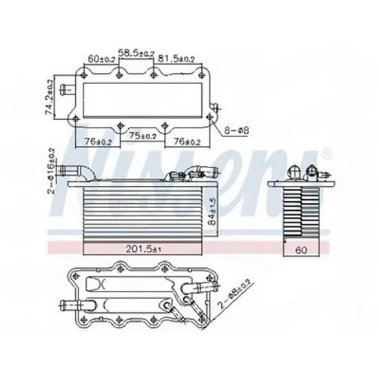 Intercooler VW POLO 6R1 2009->2020 Radiator intercooler 1.0 benzina (84x201) Perioada 2014 2015 2016 2017