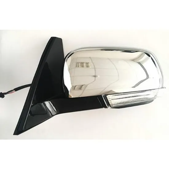 Oglinda MITSUBISHI PAJERO 4 2006-> Oglinda exterioara electrica cu incalzire cu rabatare electrica (cu semnal si lampa podea) cromat STANGA Perioada 2007 2008 2009 2010 2011 2012