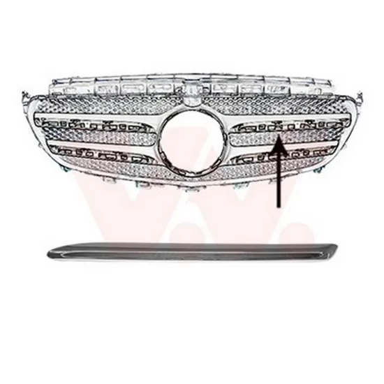 Ornament Grila MERCEDES E-CLASS W213 2016-> Bandou grila fata superioara AMG LINE/AVANT stanga Perioada 2016 2017 2018 2019 2020 2021 2022