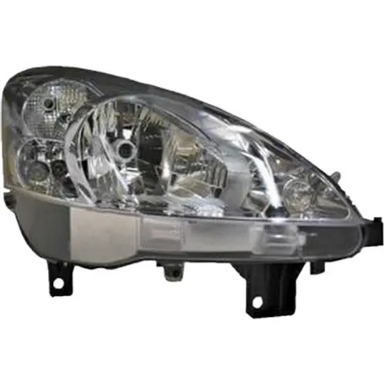Far dreapta PEUGEOT PARTNER 2008->2018 perioada 2010 2011 2012 2013 2014 2015 pana la an de fabricatie 06/2012, cu motor reglaj, semnal transparent, cu reglaj electric, cu bec H4
