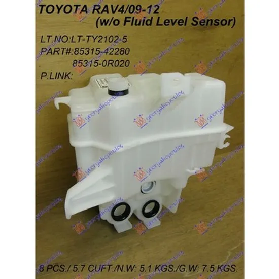 Vas Spalator TOYOTA RAV 4 III 2005->2014 Vas lichid stropitor parbriz 2009->, Perioada 2009 2010 2011 2012