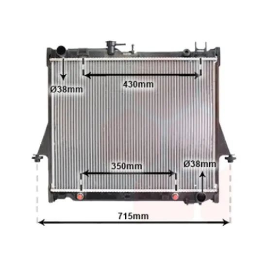 Radiator apa ISUZU D-MAX 1 2002->2012 pentru 3.0 D 4WD, perioada 2003 2004