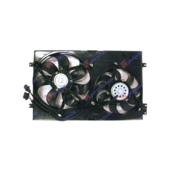 Ventilator Motor AUDI A3 8L1 1996->2004 Electroventilator complet dublu benzina-diesel Perioada 1996 1997 1998 1999 2000 2001 2002 2003