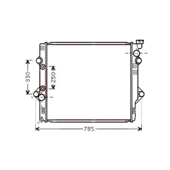 Radiator apa TOYOTA LAND CRUISER PRADO J15 2009-> pentru 2.7, perioada 2009 2010 2011 2012 2013 2014