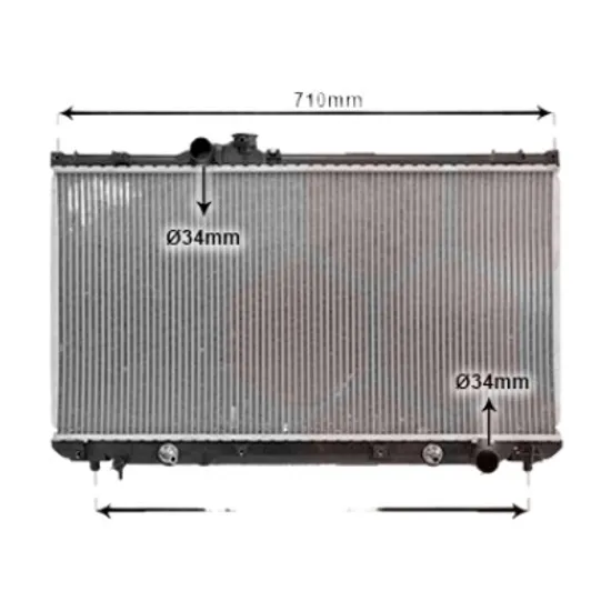 Radiator apa LEXUS IS 1 1999->2005 pentru 300, perioada 2001 2002 2003 2004 2005